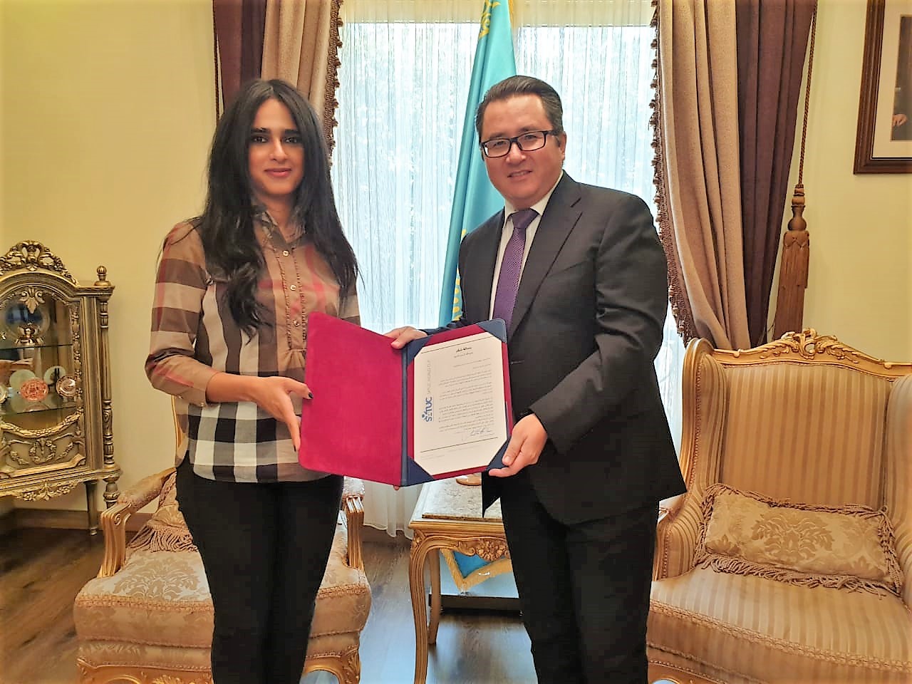 Sheikha Al Thani - Arman Issagaliyev - SATUC intends to cooperate with Kazakhstan - شيخه ال ثاني - كأس العالم ساتوك - كازخستان (11)